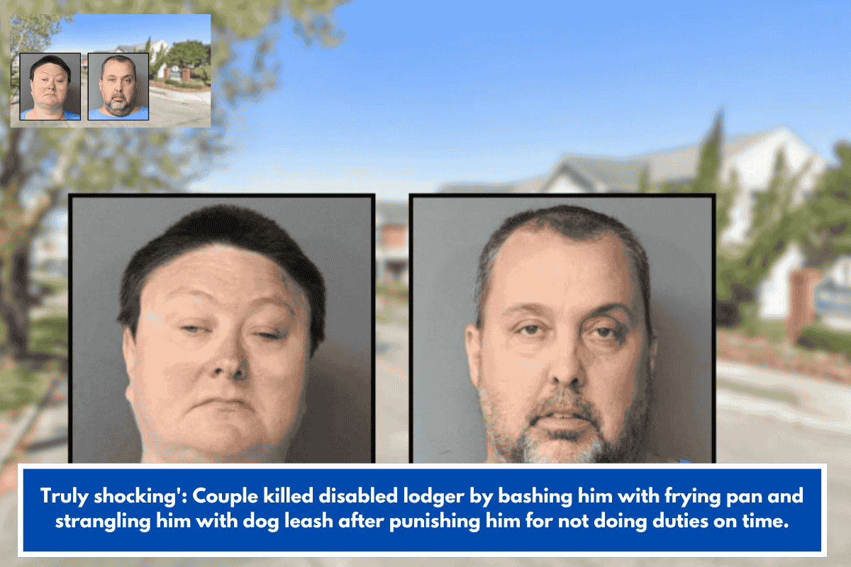 Truly shocking': Couple killed disabled lodger by bashing him with frying pan and strangling him with dog leash after punishing him for not doing duties on time.