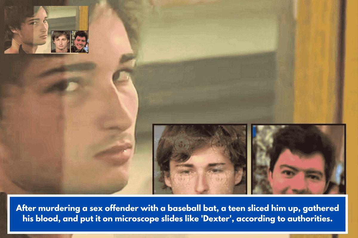 After murdering a sex offender with a baseball bat, a teen sliced him up, gathered his blood, and put it on microscope slides like 'Dexter', according to authorities.
