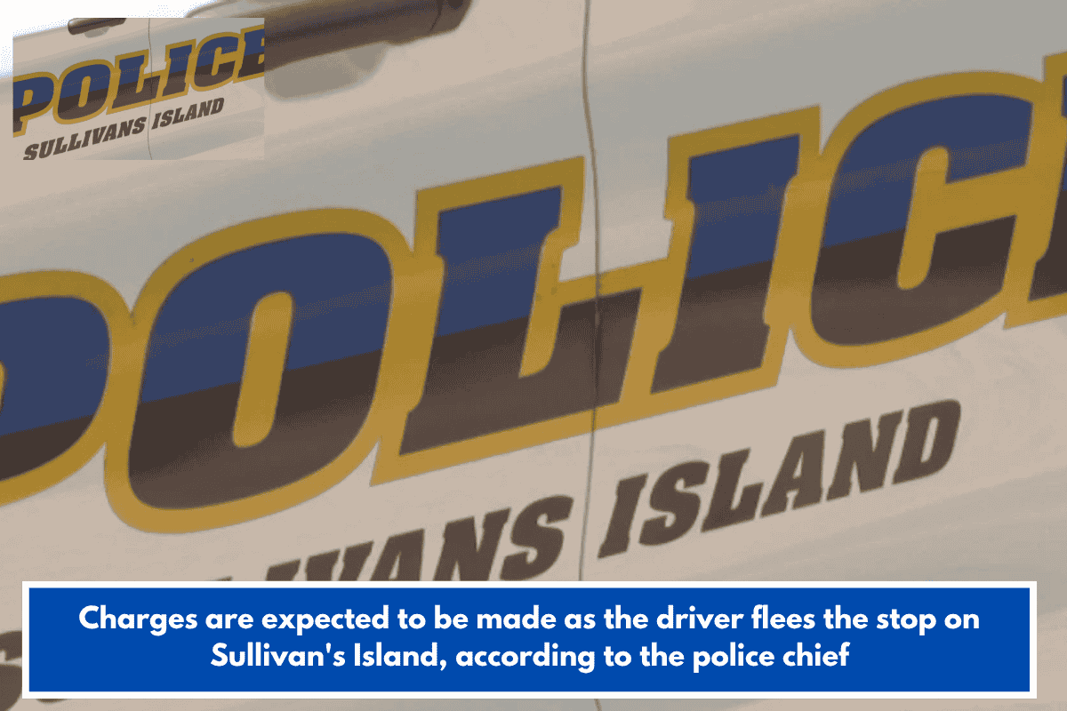 Charges are expected to be made as the driver flees the stop on Sullivan's Island, according to the police chief
