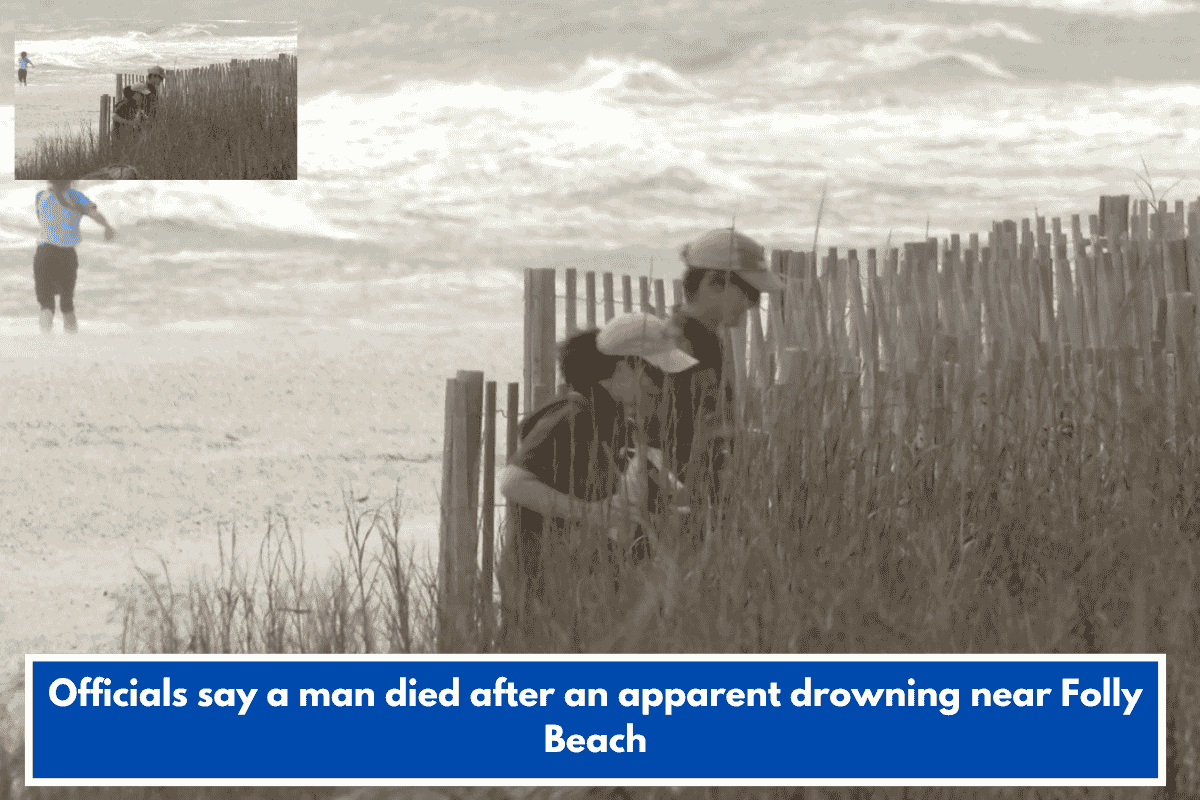 Officials say a man died after an apparent drowning near Folly Beach