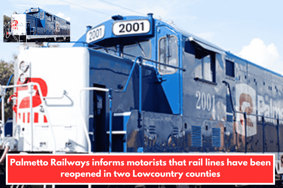 Palmetto Railways informs motorists that rail lines have been reopened in two Lowcountry counties