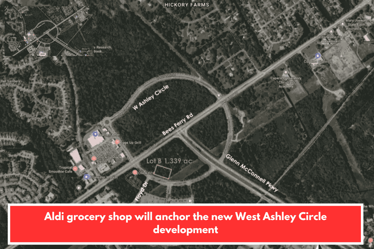 Aldi grocery shop will anchor the new West Ashley Circle development