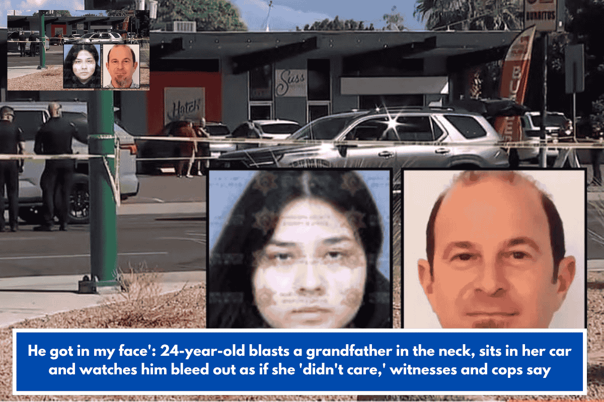 He got in my face': 24-year-old blasts a grandfather in the neck, sits in her car and watches him bleed out as if she 'didn't care,' witnesses and cops say