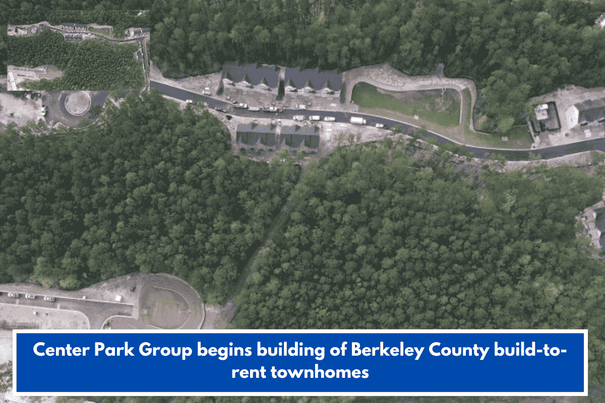 Center Park Group begins building of Berkeley County build-to-rent townhomes