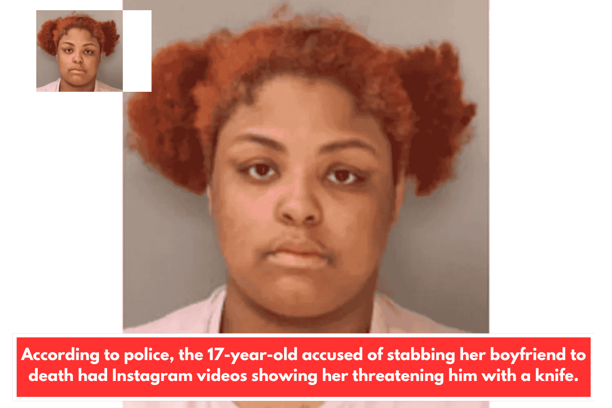 According to police, the 17-year-old accused of stabbing her boyfriend to death had Instagram videos showing her threatening him with a knife.
