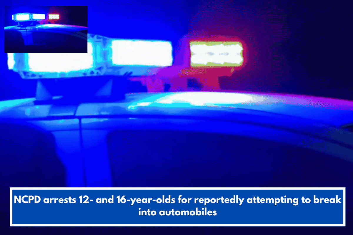 NCPD arrests 12- and 16-year-olds for reportedly attempting to break into automobiles