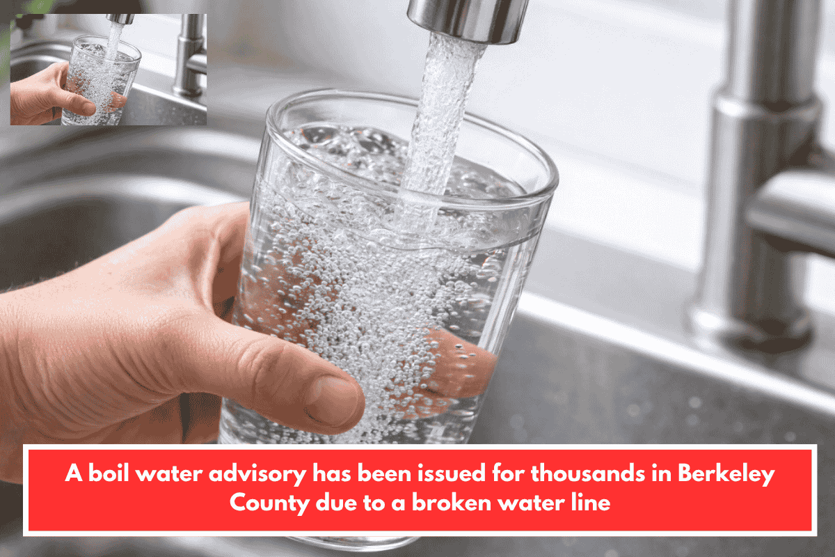 A boil water advisory has been issued for thousands in Berkeley County due to a broken water line