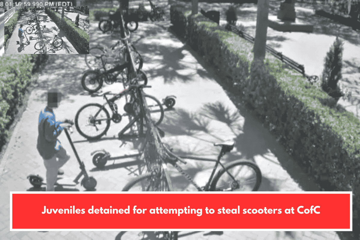 Juveniles detained for attempting to steal scooters at CofC