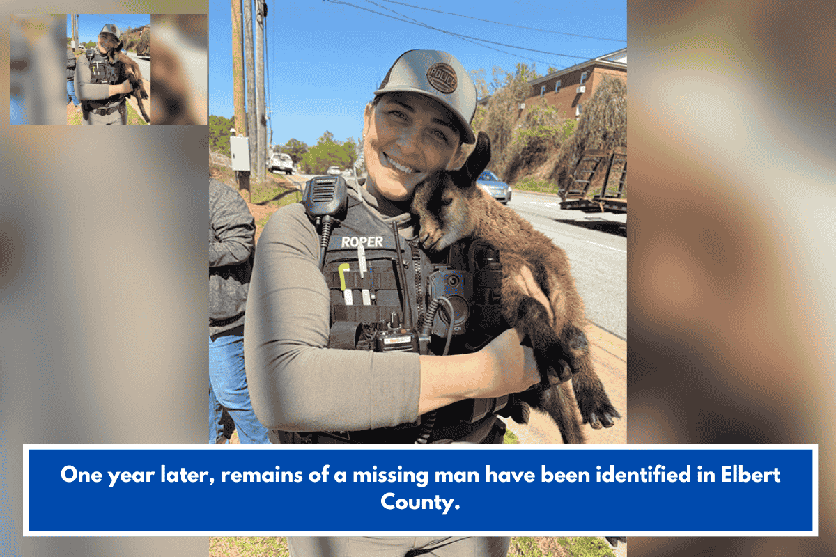 One year later, remains of a missing man have been identified in Elbert County.