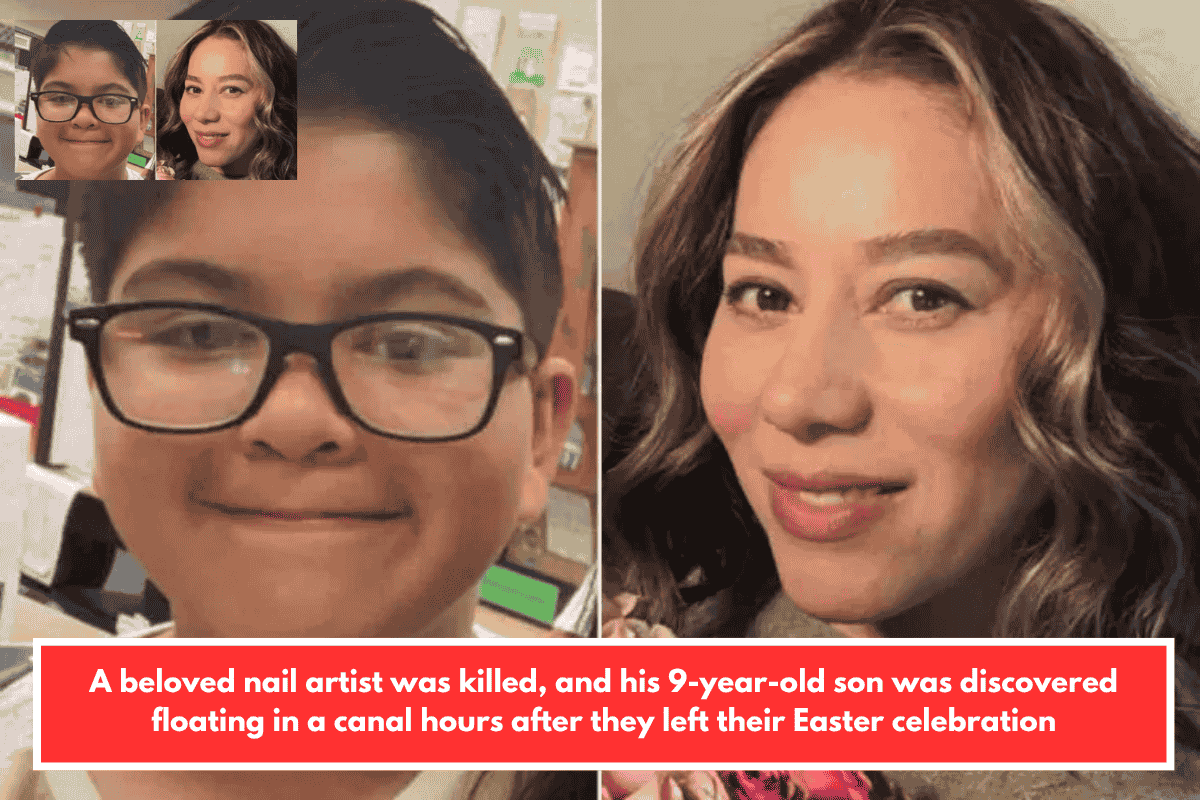 A beloved nail artist was killed, and his 9-year-old son was discovered floating in a canal hours after they left their Easter celebration