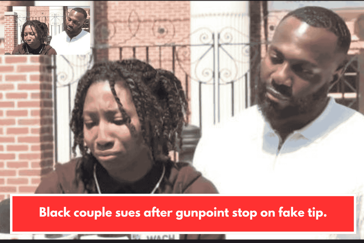 Black couple sues after gunpoint stop on fake tip.