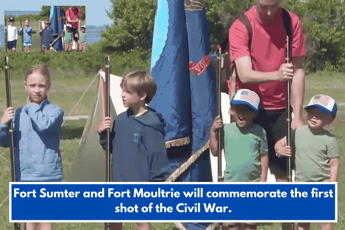 Fort Sumter and Fort Moultrie will commemorate the first shot of the Civil War.