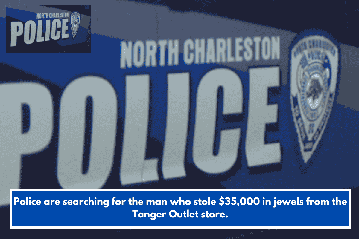 Police are searching for the man who stole $35,000 in jewels from the Tanger Outlet store.