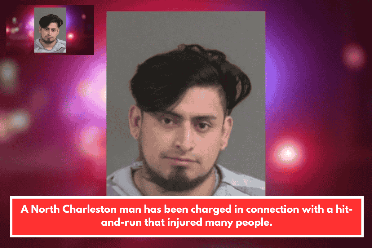 A North Charleston man has been charged in connection with a hit-and-run that injured many people.