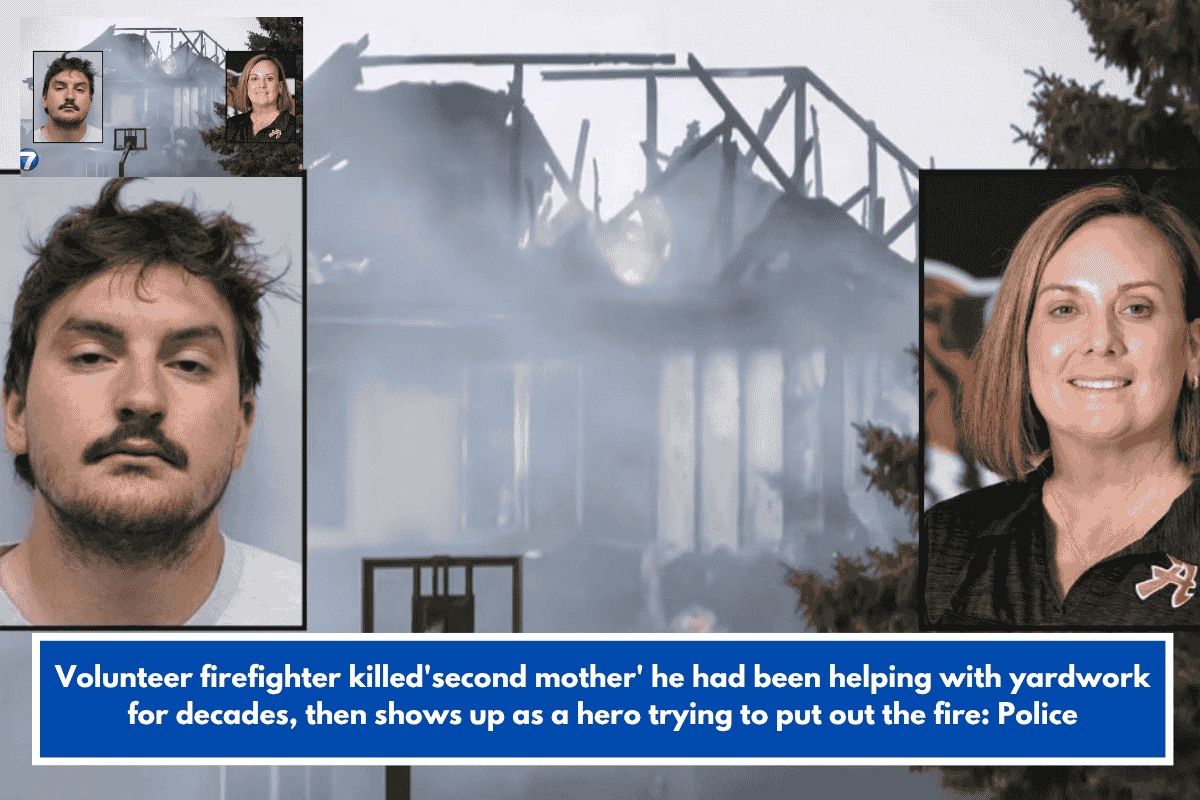 Volunteer firefighter killed'second mother' he had been helping with yardwork for decades, then shows up as a hero trying to put out the fire: Police