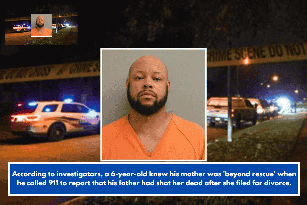 According to investigators, a 6-year-old knew his mother was 'beyond rescue' when he called 911 to report that his father had shot her dead after she filed for divorce.