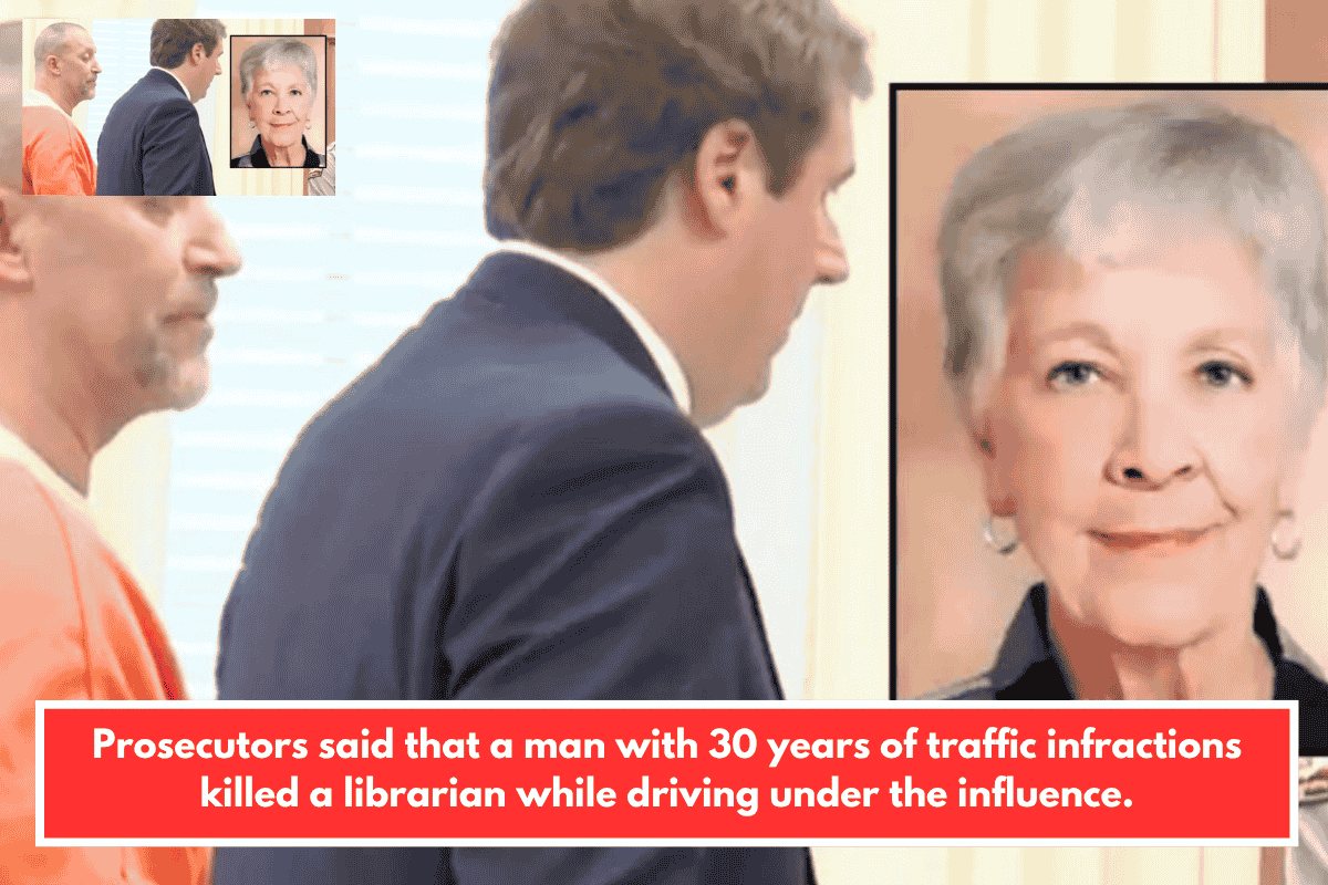 Prosecutors said that a man with 30 years of traffic infractions killed a librarian while driving under the influence.
