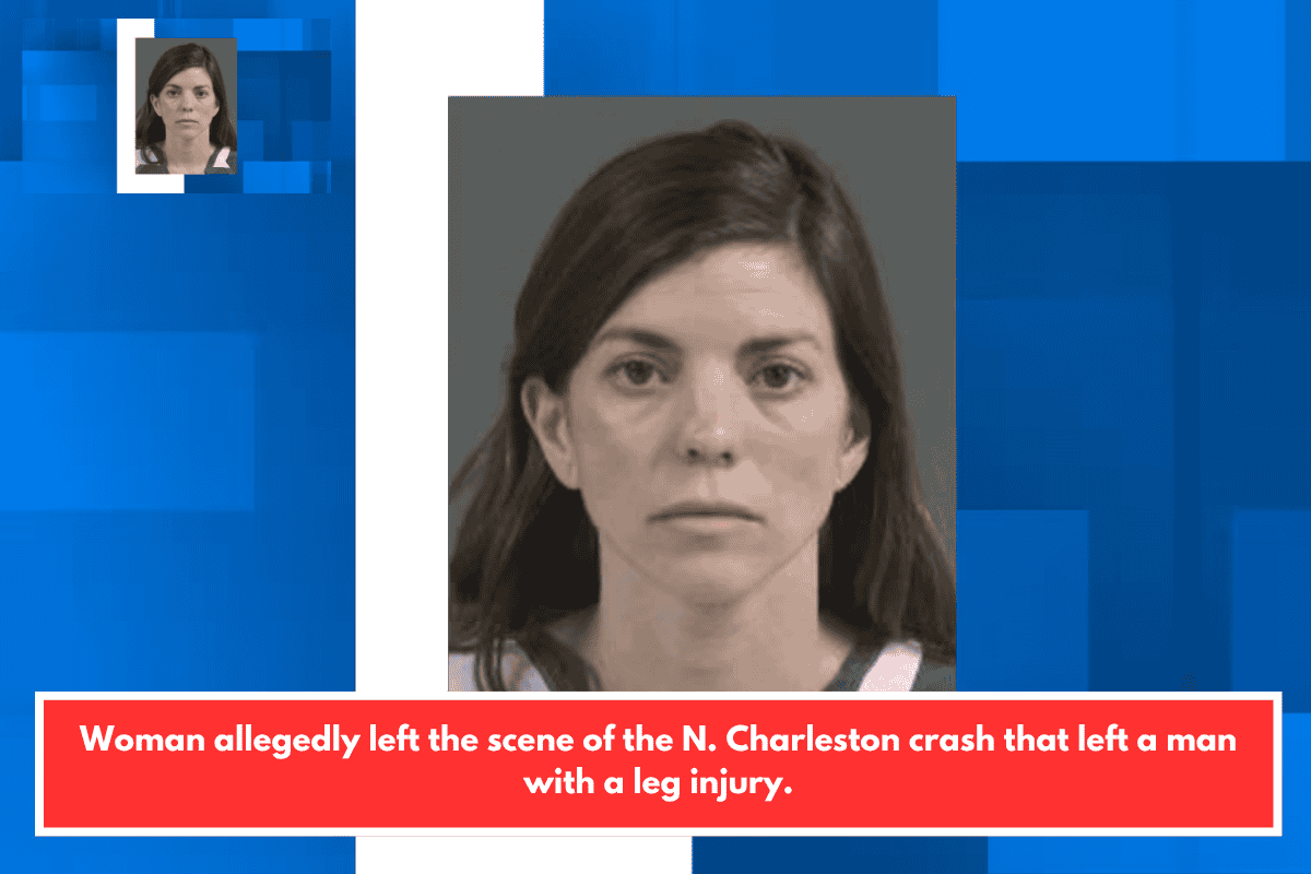 Woman allegedly left the scene of the N. Charleston crash that left a man with a leg injury.