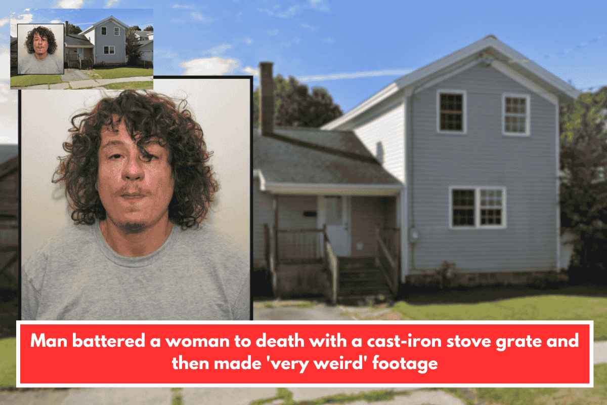 Man battered a woman to death with a cast-iron stove grate and then made 'very weird' footage