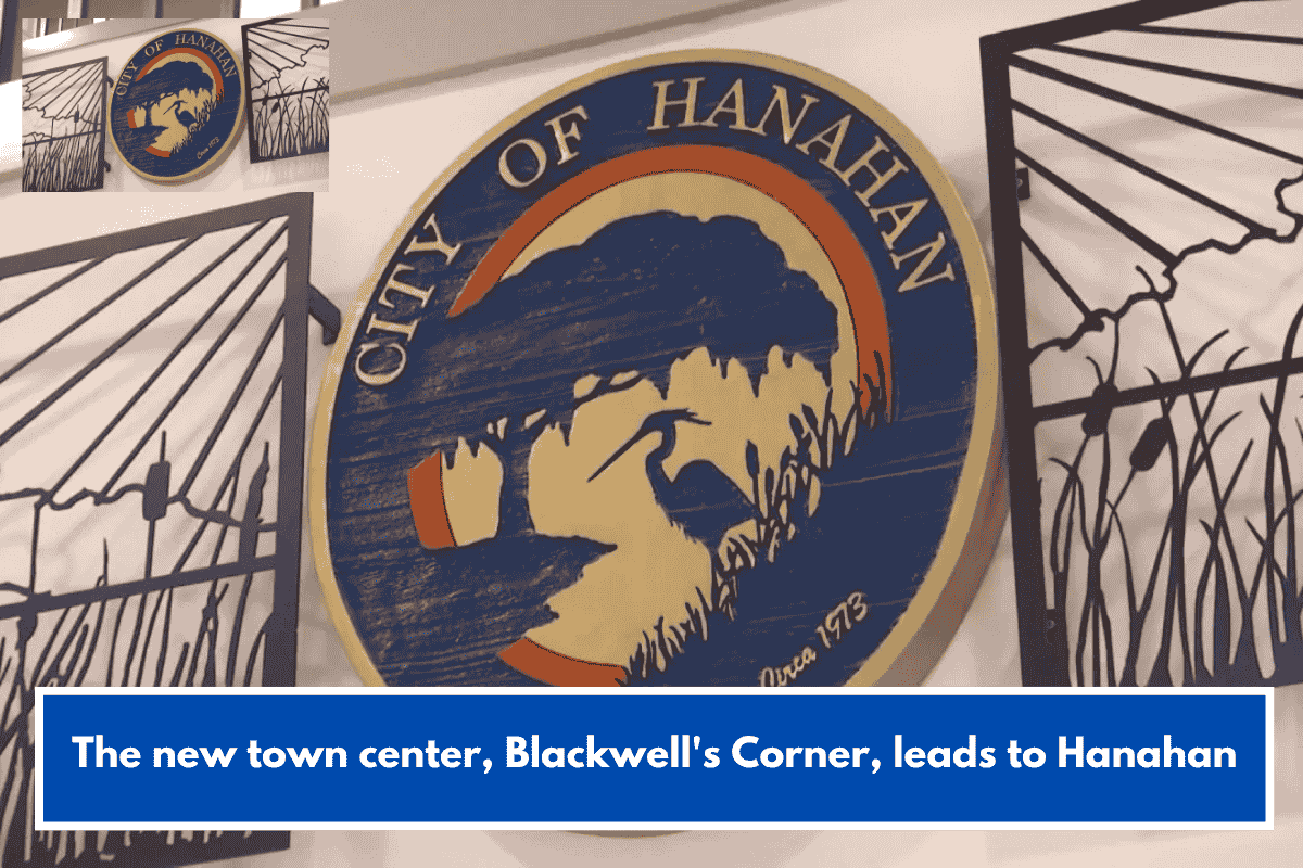 The new town center, Blackwell's Corner, leads to Hanahan