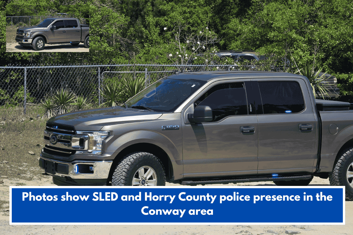 Photos show SLED and Horry County police presence in the Conway area