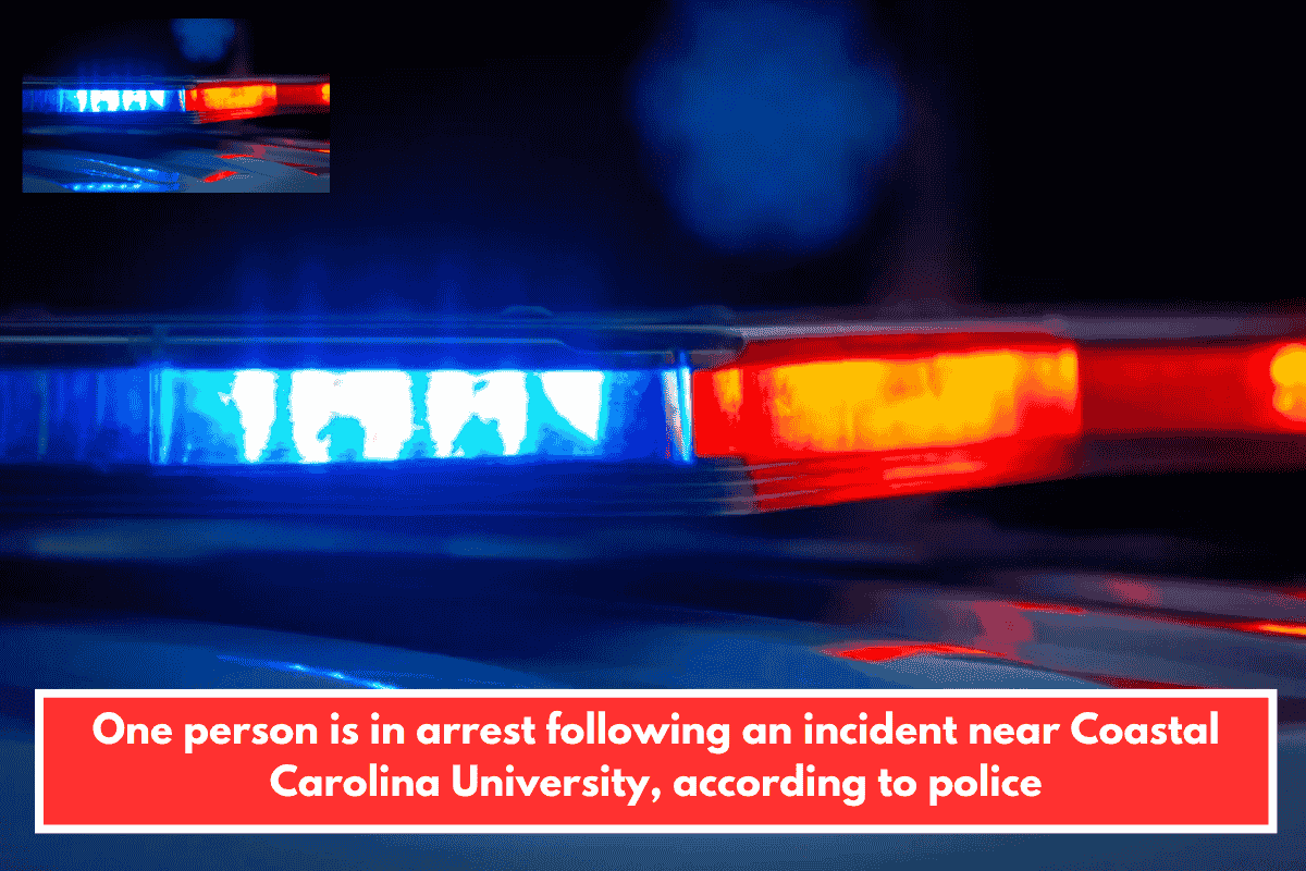 One person is in arrest following an incident near Coastal Carolina University, according to police