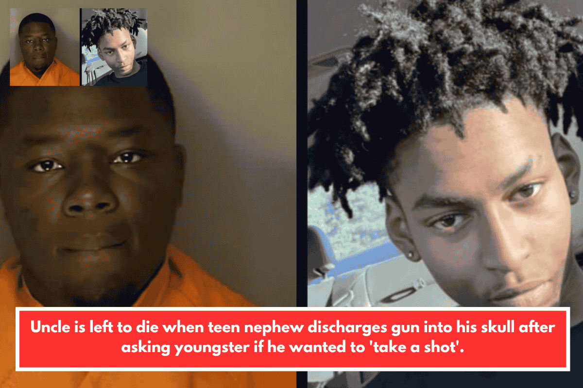 Uncle is left to die when teen nephew discharges gun into his skull after asking youngster if he wanted to 'take a shot'.