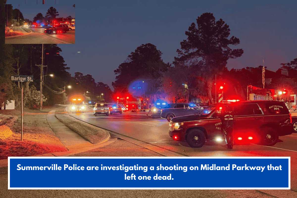Summerville Police are investigating a shooting on Midland Parkway that left one dead.