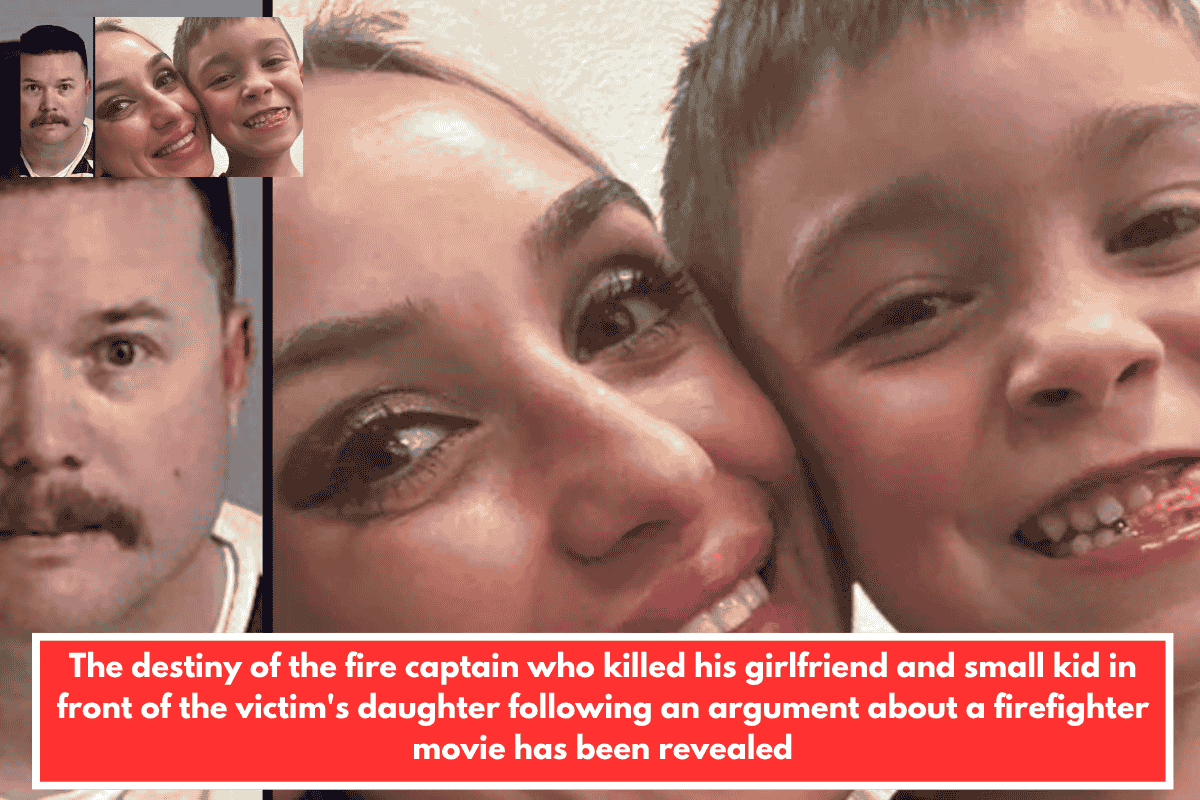 The destiny of the fire captain who killed his girlfriend and small kid in front of the victim's daughter following an argument about a firefighter movie has been revealed