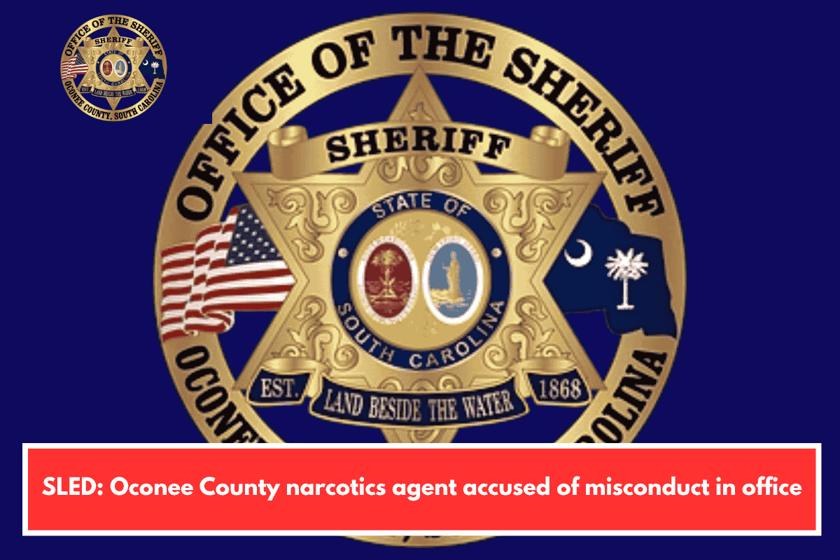 SLED: Oconee County narcotics agent accused of misconduct in office