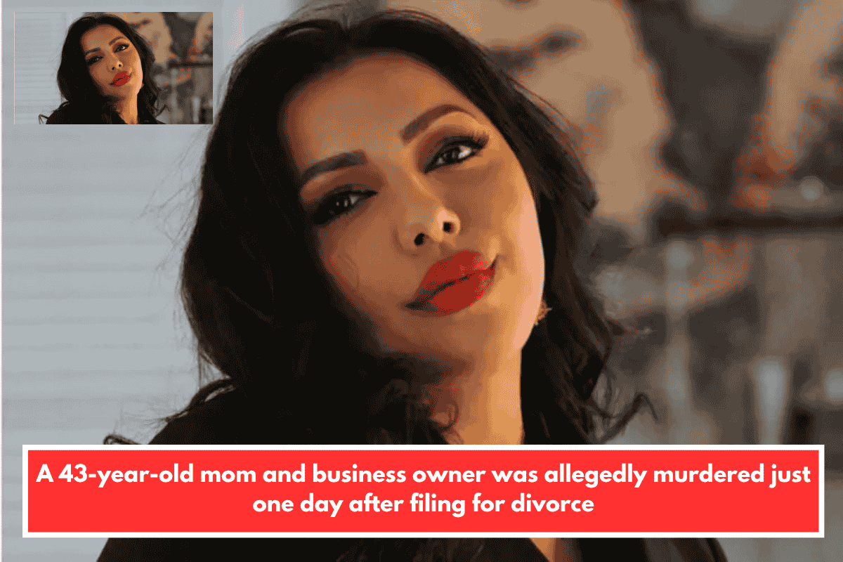 A 43-year-old mom and business owner was allegedly murdered just one day after filing for divorce