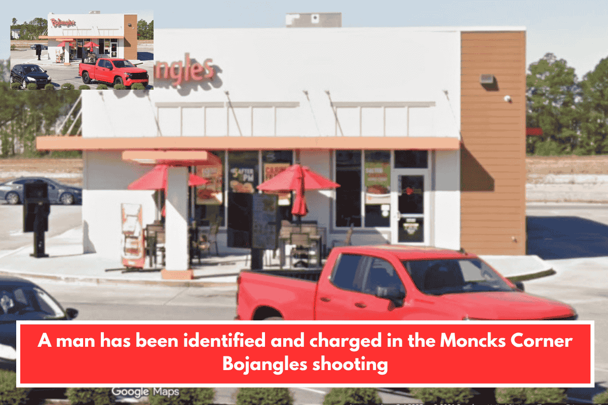 A man has been identified and charged in the Moncks Corner Bojangles shooting