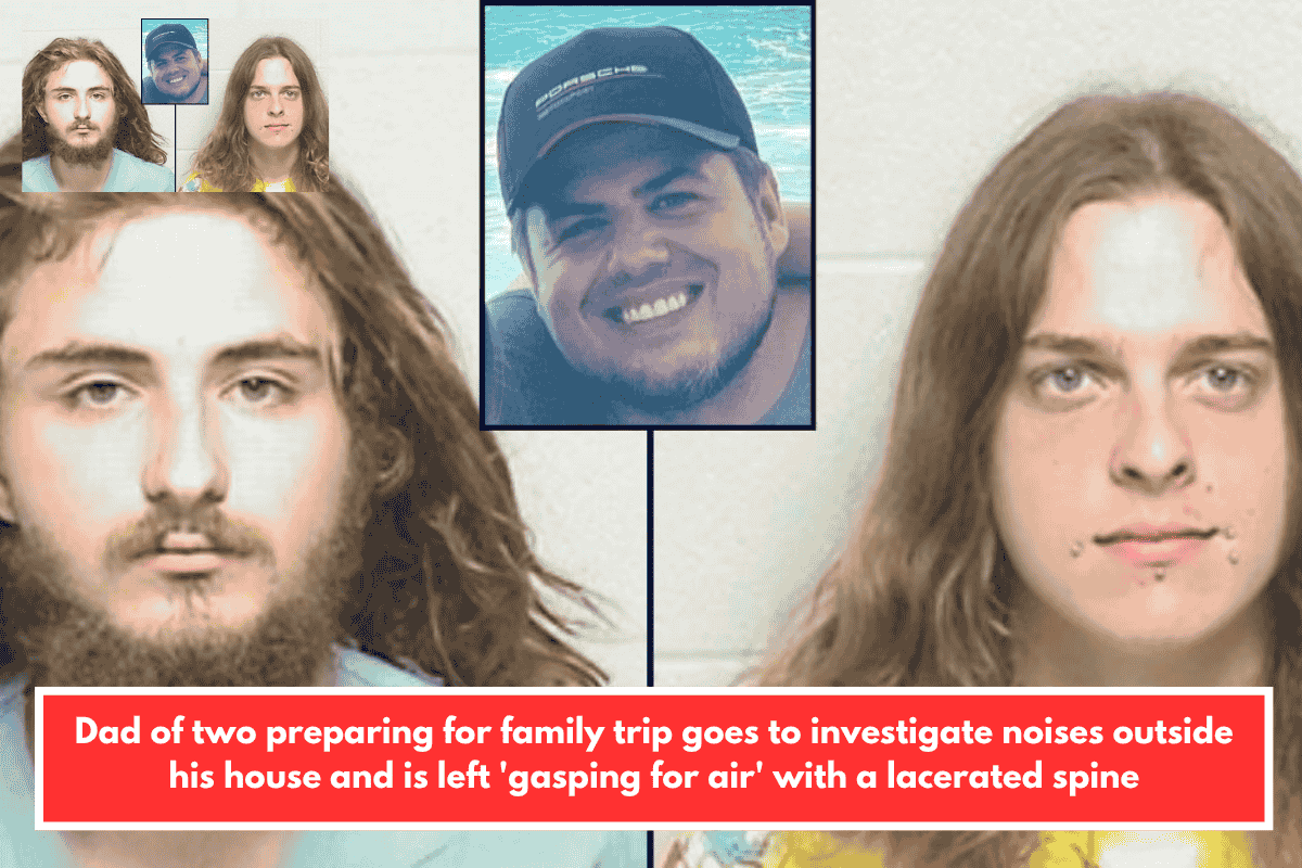 Dad of two preparing for family trip goes to investigate noises outside his house and is left 'gasping for air' with a lacerated spine