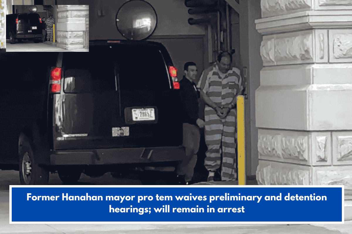 Former Hanahan mayor pro tem waives preliminary and detention hearings; will remain in arrest