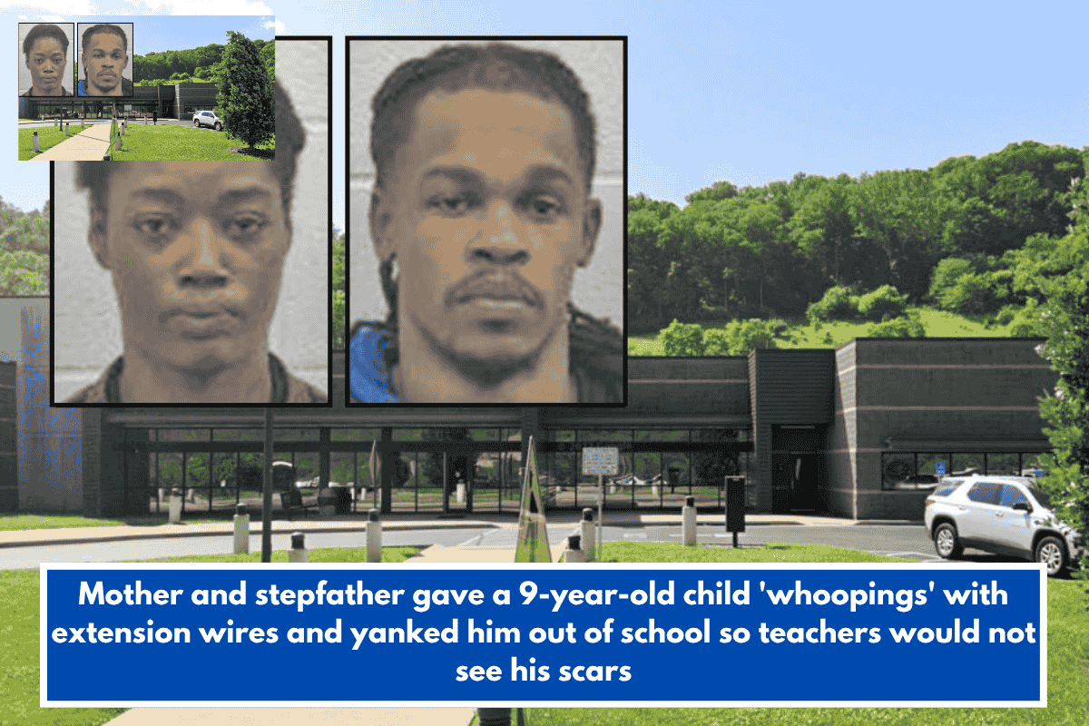 Mother and stepfather gave a 9-year-old child 'whoopings' with extension wires and yanked him out of school so teachers would not see his scars