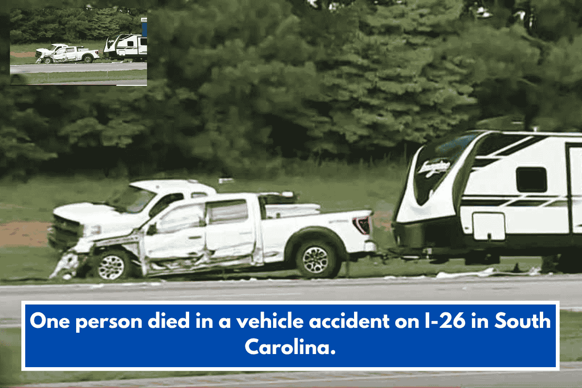 One person died in a vehicle accident on I-26 in South Carolina.