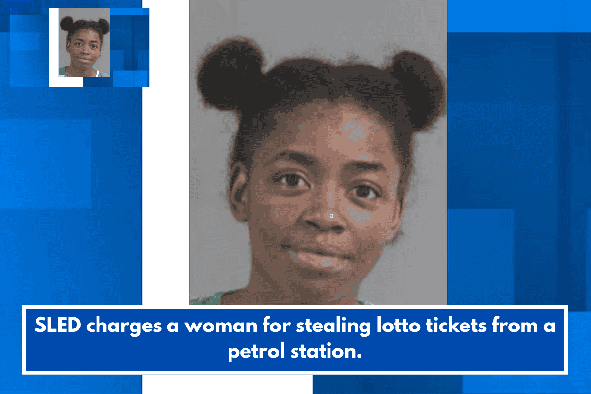 SLED charges a woman for stealing lotto tickets from a petrol station.