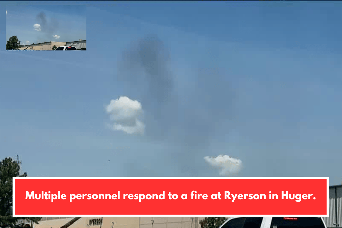 Multiple personnel respond to a fire at Ryerson in Huger.