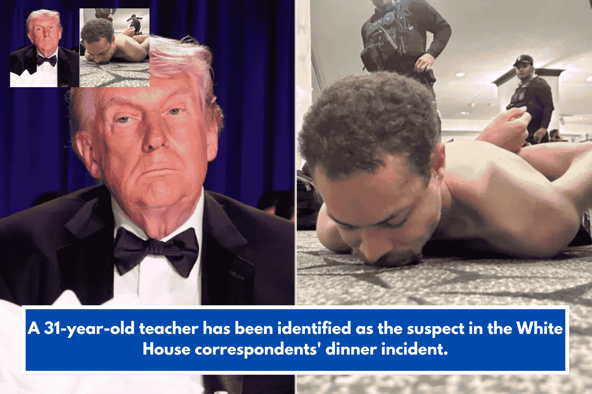 A 31-year-old teacher has been identified as the suspect in the White House correspondents' dinner incident.