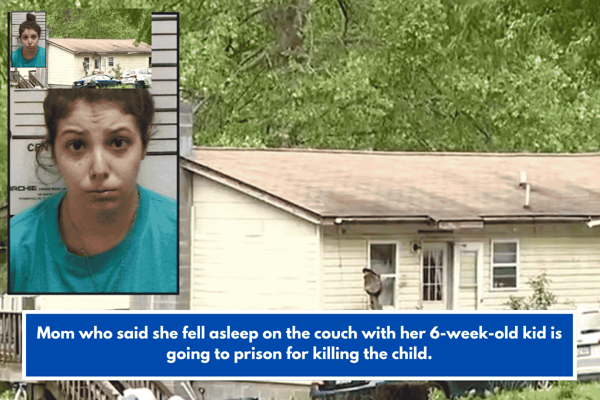Mom who said she fell asleep on the couch with her 6-week-old kid is going to prison for killing the child.