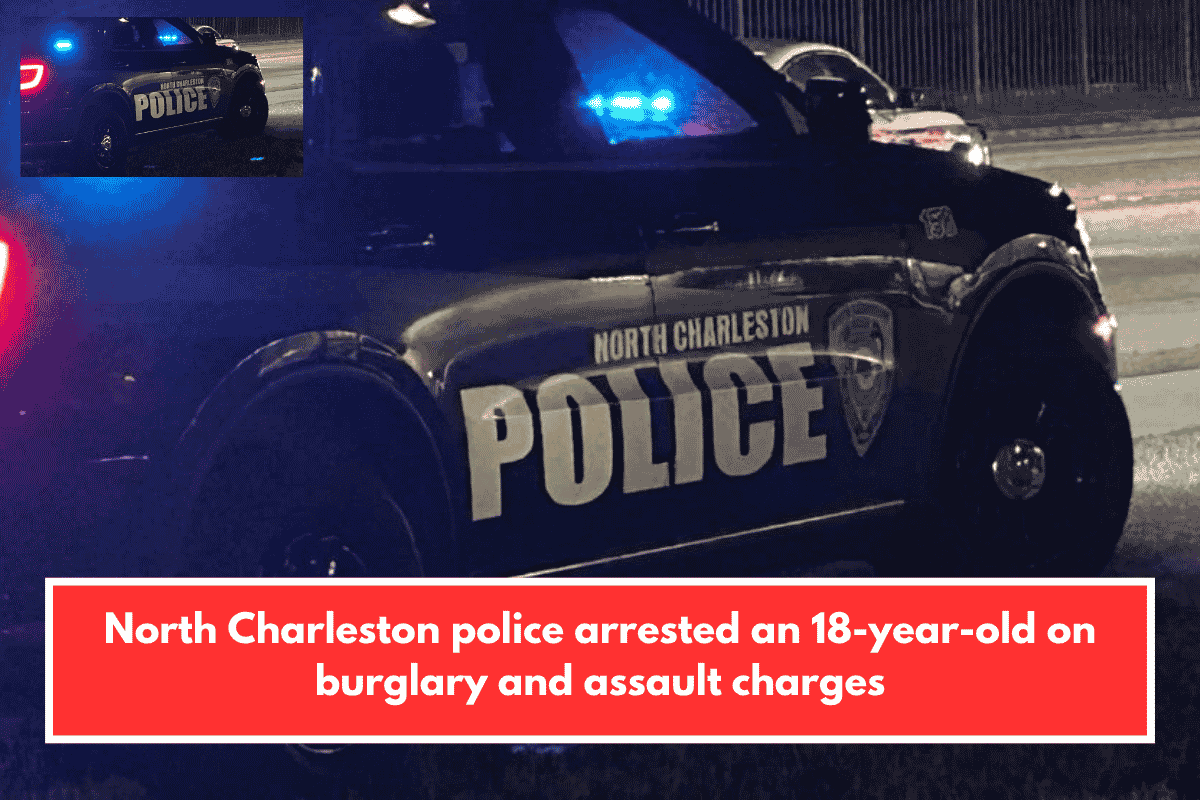 North Charleston police arrested an 18-year-old on burglary and assault charges