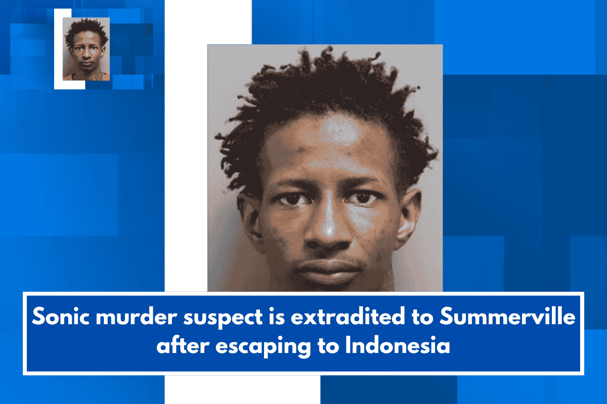 Sonic murder suspect is extradited to Summerville after escaping to Indonesia