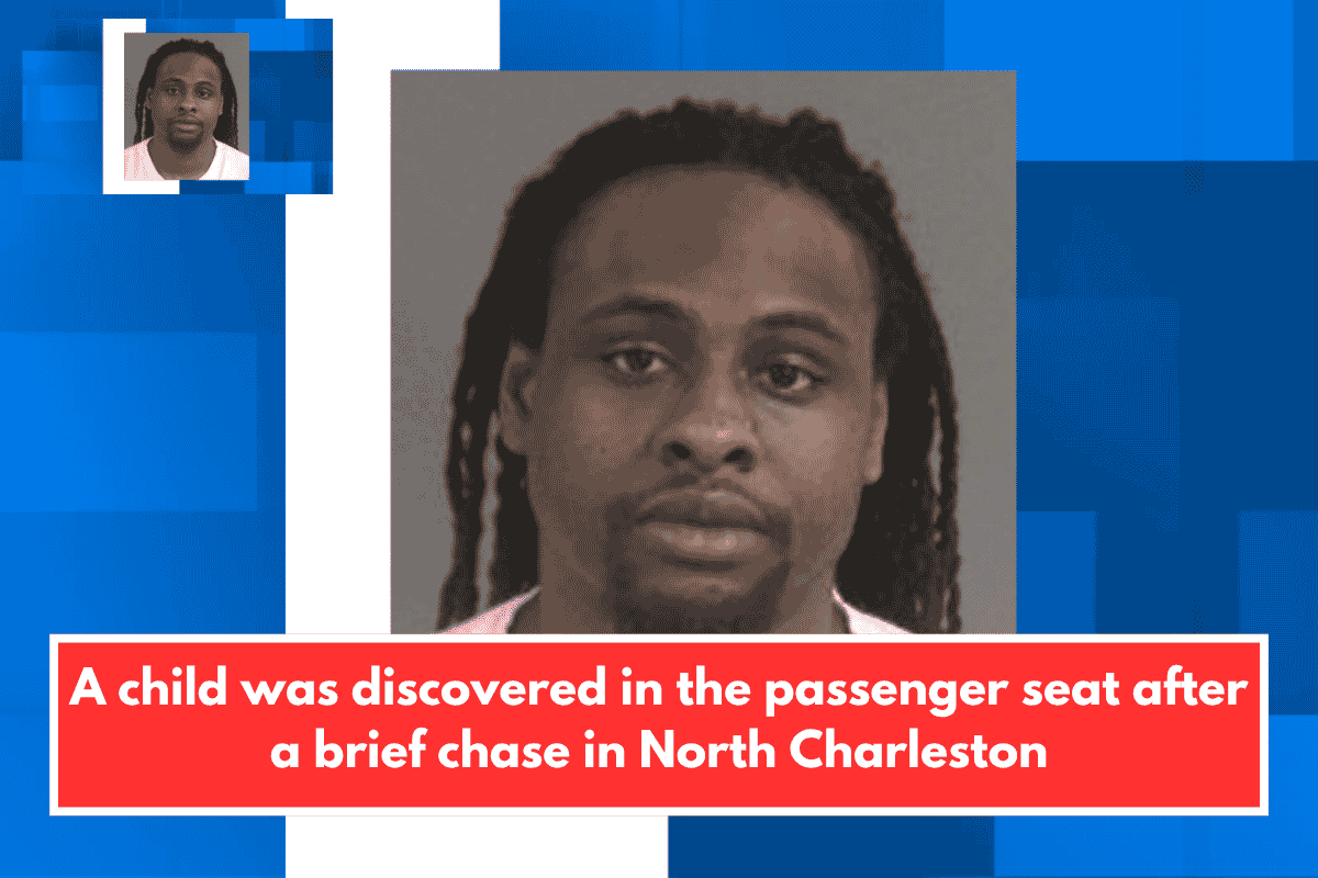 A child was discovered in the passenger seat after a brief chase in North Charleston