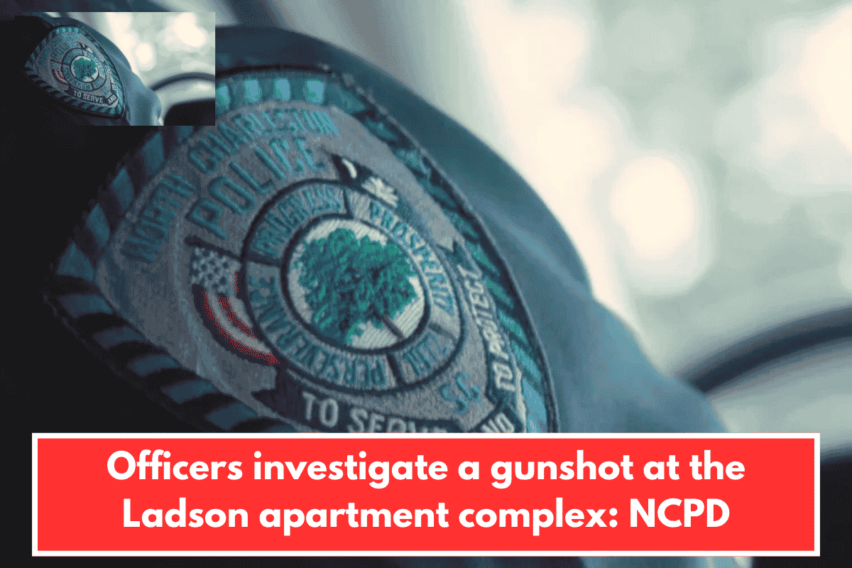 Officers investigate a gunshot at the Ladson apartment complex: NCPD