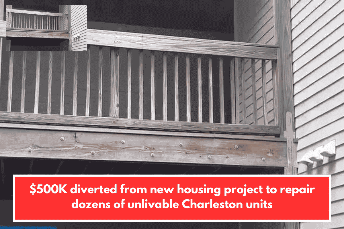 $500K diverted from new housing project to repair dozens of unlivable Charleston units