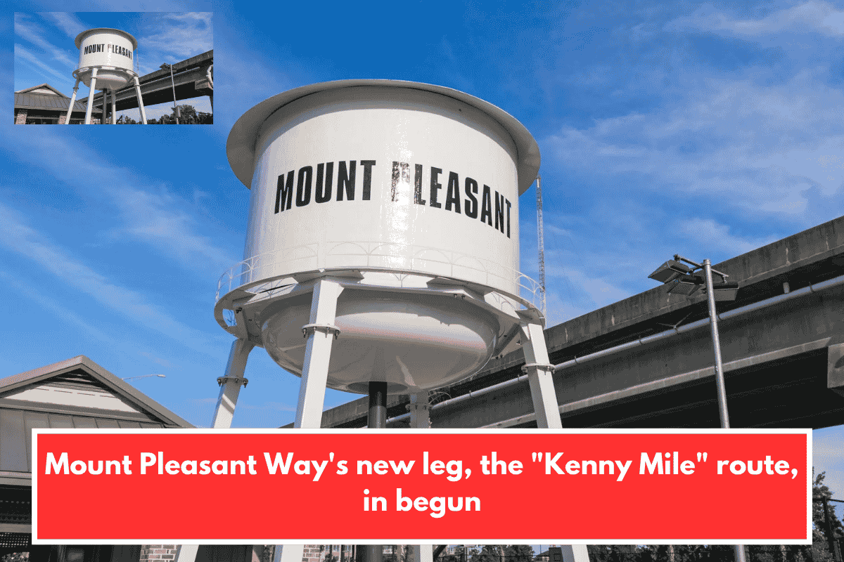 Mount Pleasant Way's new leg, the "Kenny Mile" route, in begun
