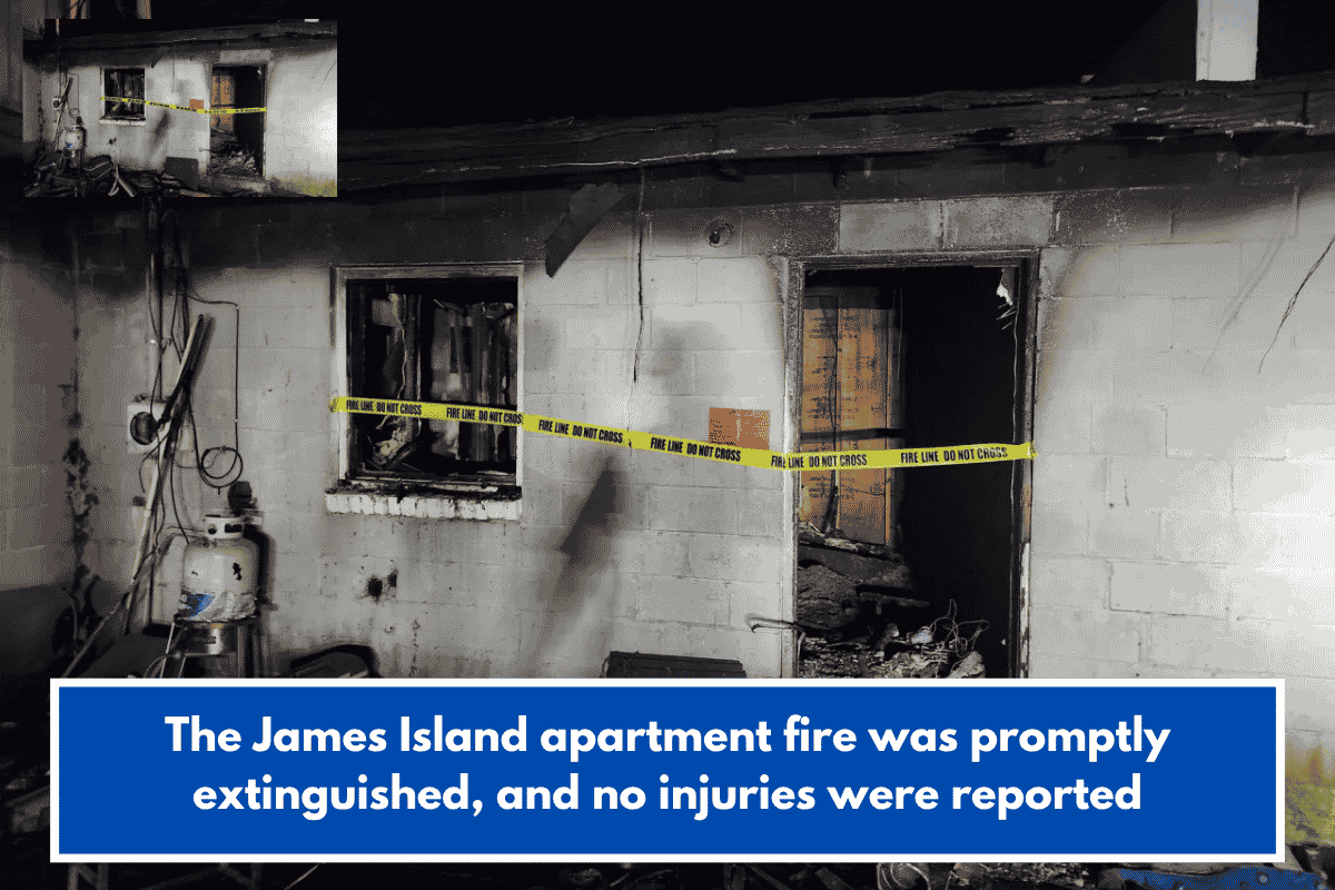 The James Island apartment fire was promptly extinguished, and no injuries were reported