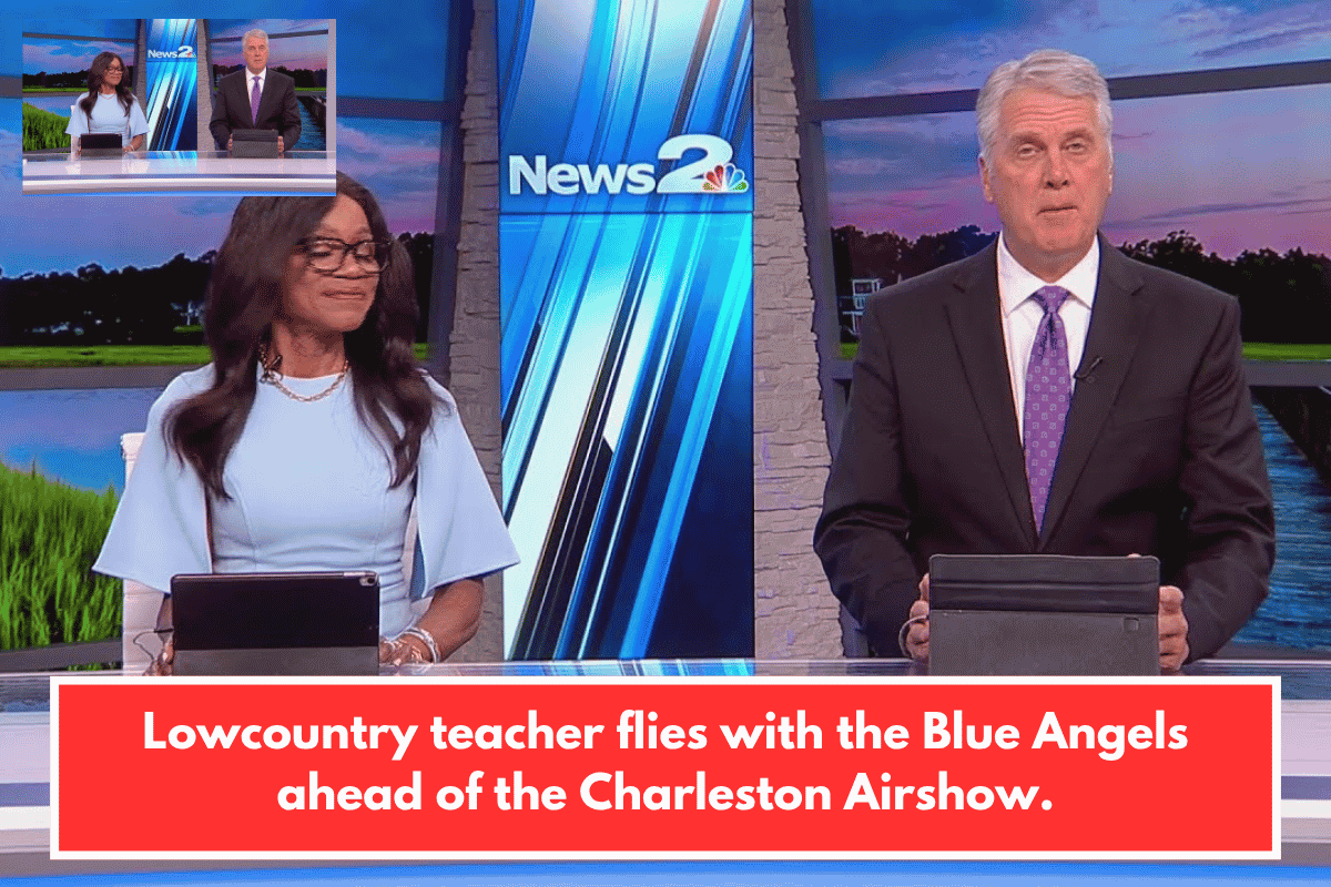 Lowcountry teacher flies with the Blue Angels ahead of the Charleston Airshow.