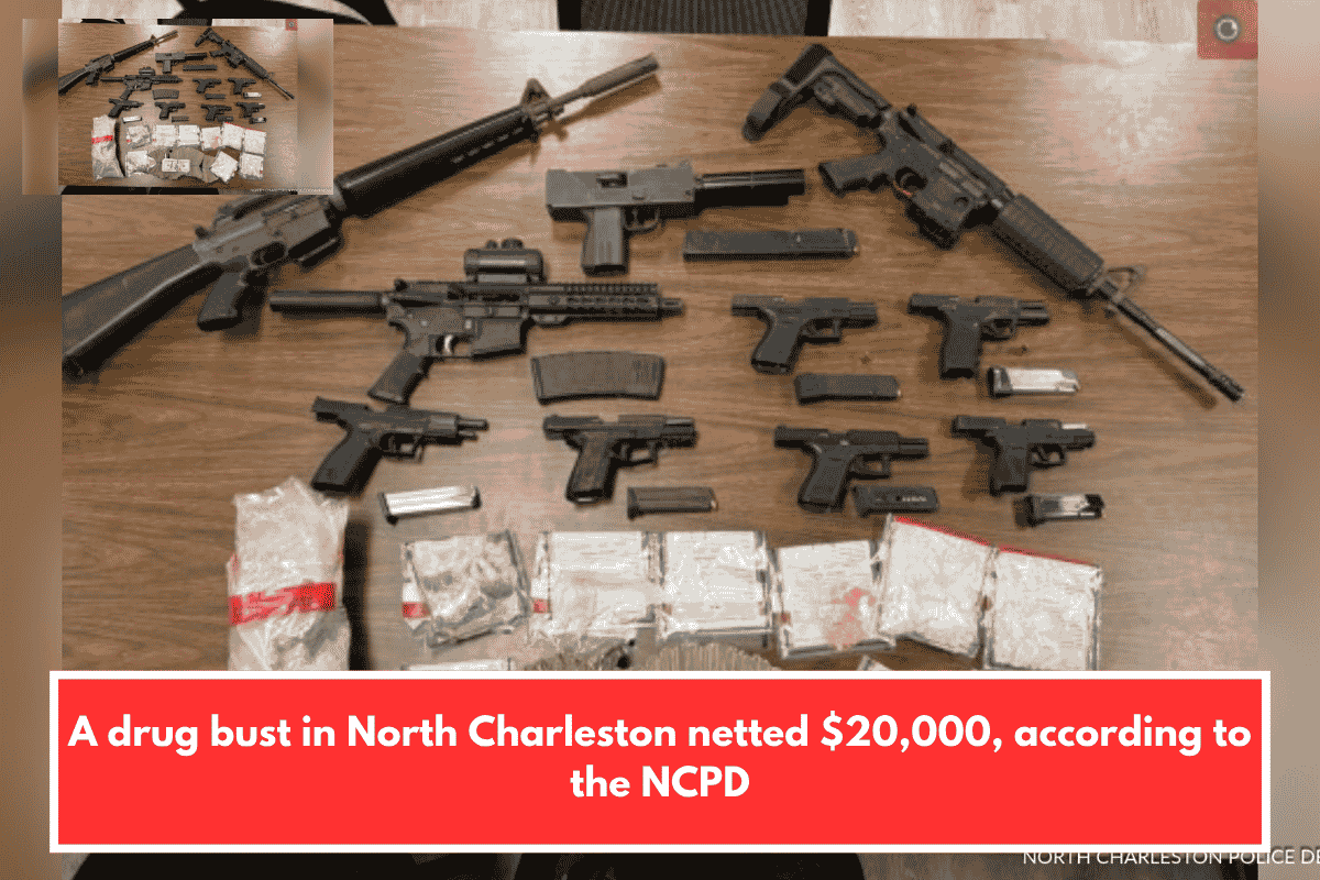 A drug bust in North Charleston netted $20,000, according to the NCPD