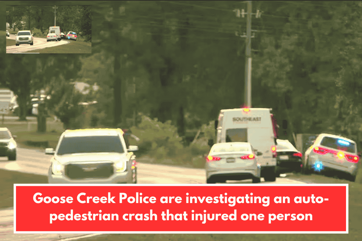 Goose Creek Police are investigating an auto-pedestrian crash that injured one person
